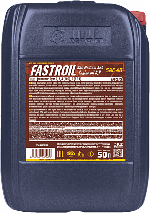 Fastroil Gas Medium Ash Engine oil 0,7 SAE 40 - 1