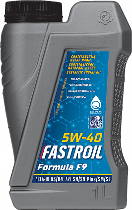 Fastroil Formula F9 – 5W-40 - 1
